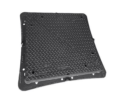 D400 Manhole Cover – Double Triangular Cover for trafficked areas 1000 x 1000 mm clear opening