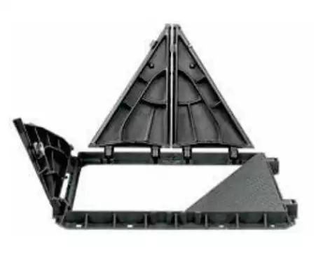 D400 Multileaf Manhole Cover Heavy-Duty 1300x800mm Double Triangular Design