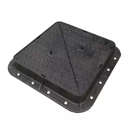 D400 Double Triangular Manhole Cover – 600 × 600 mm Clear Opening