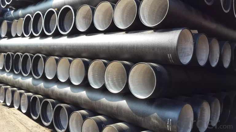 What is the allowable stress for ductile iron pipe?