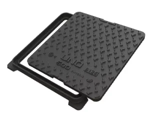 B125 Square Manhole Cover - 900x900mm Single-Seal Design for Secure Urban Drainage