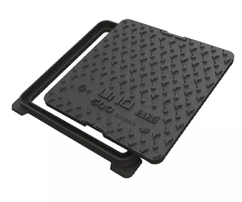 B125 Square Manhole Cover - 900x900mm Single-Seal Design for Secure Urban Drainage