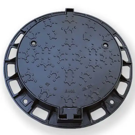 Cast manhole cover and frame